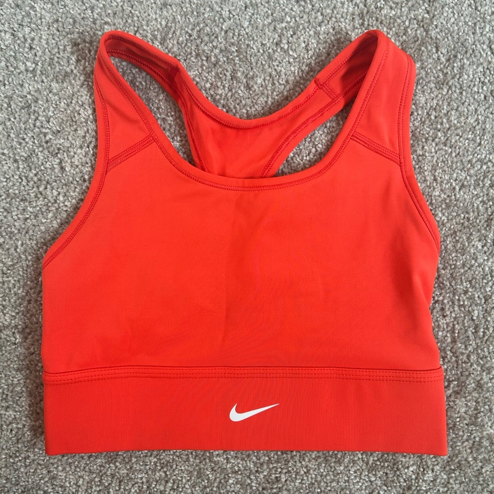 Nike Red Racerback Sports Bra with Compression Fit
